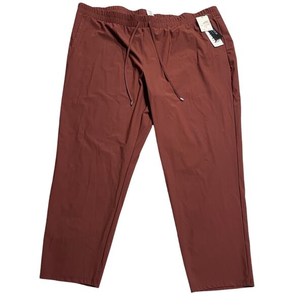 NWT Retrology Joggers Stretch Pull On Pants Womens Plus Size 3X Rust W0953AX11RT - Picture 1 of 9